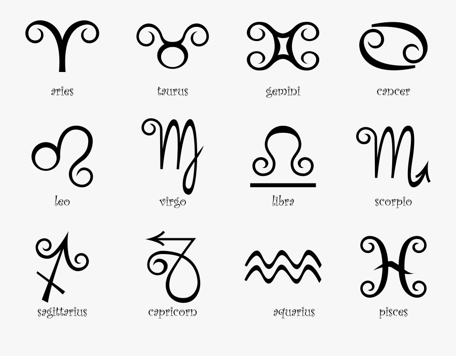 Black Zodiac Signs Png Clipart Image - Cancer Star Sign Tattoo , Free ...