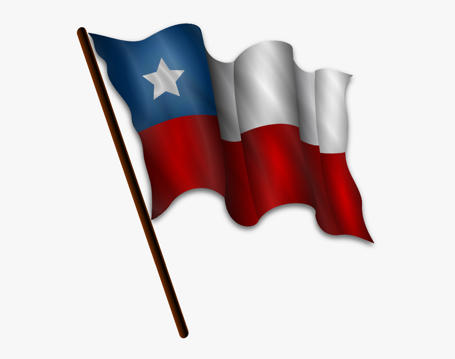 Free Clipart American Flag Waving Clipartsco - Chile Flag Png, Transparent Clipart