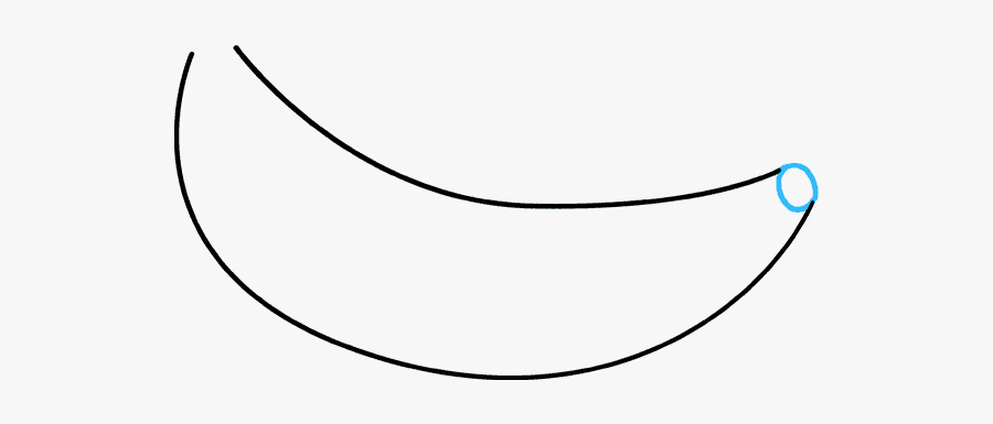 How To Draw Banana - Draw A Small Banana, Transparent Clipart