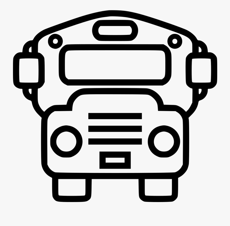 Clip Art School Bus Stencil, Transparent Clipart