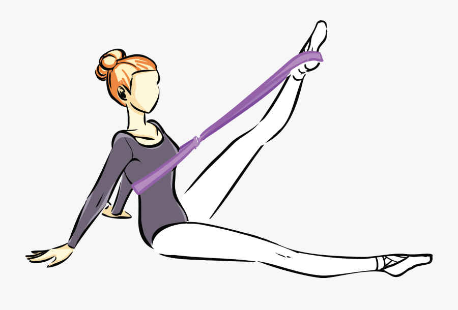 Plum Stretch Band Stretches, Transparent Clipart