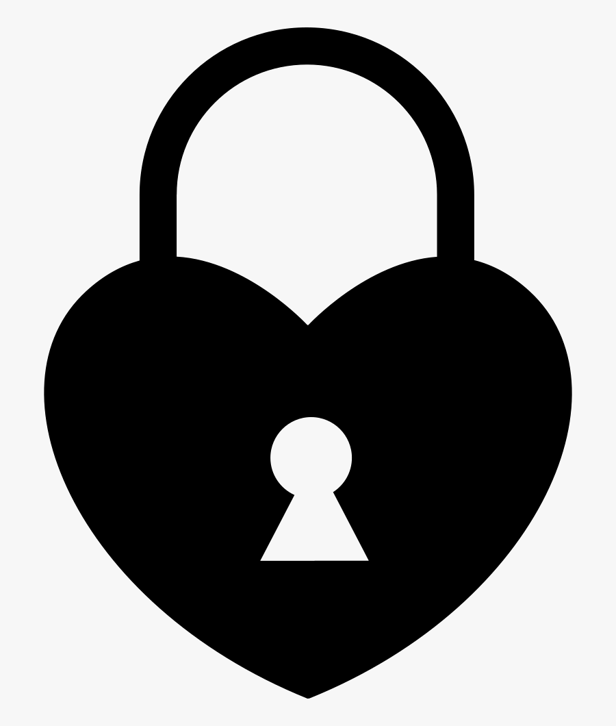 Heart Shaped Locked Padlock Comments - Heart Shaped Lock Vector, Transparent Clipart