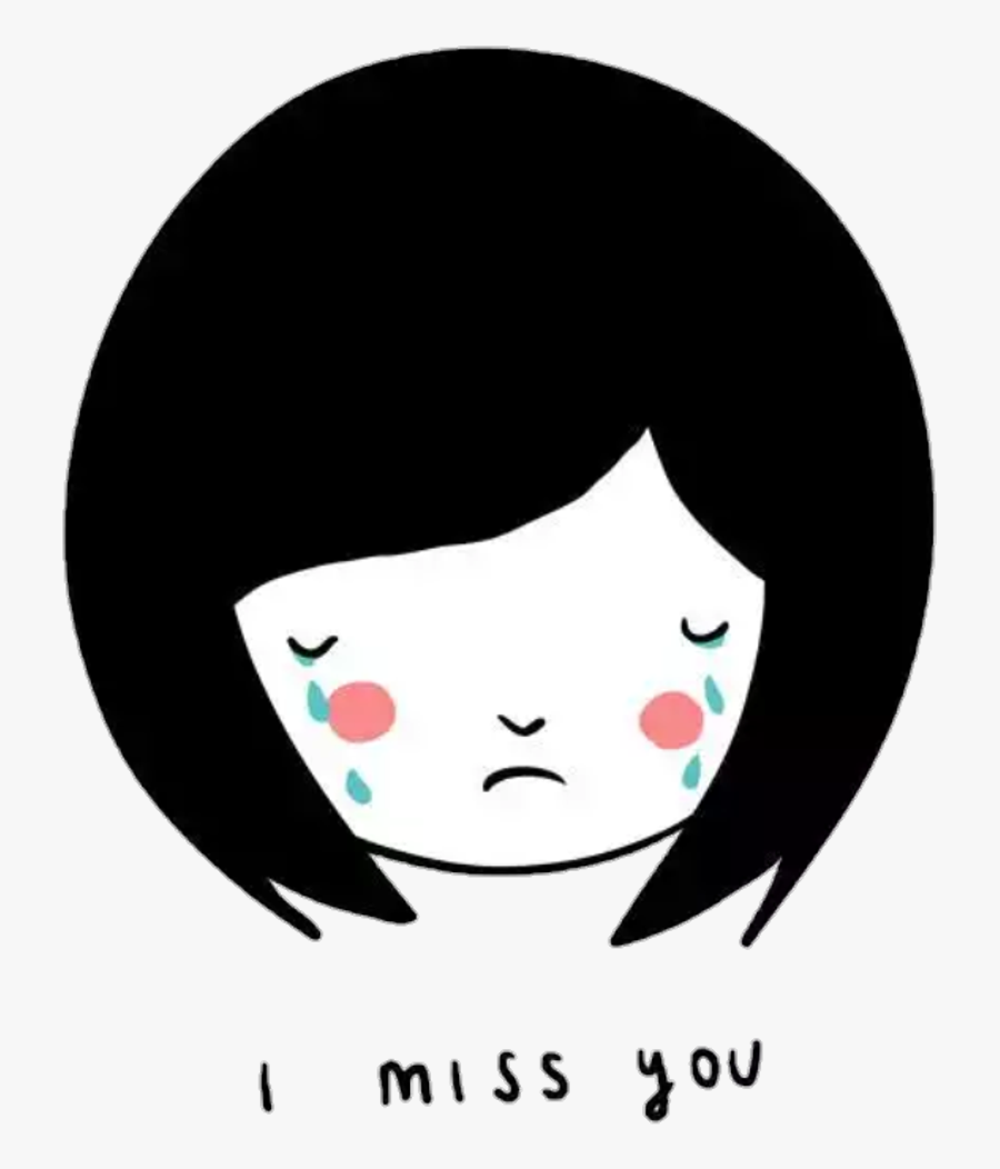 Missyou Sticker Clipart , Png Download - Cartoon, Transparent Clipart