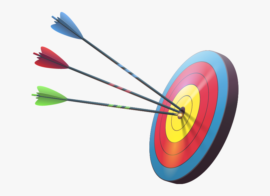 Transparent Target With Arrow Clipart - Arrows And Target Png, Transparent Clipart