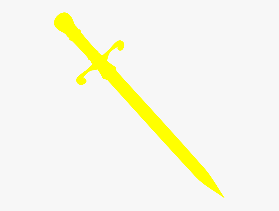 Yellow Dagger Png, Transparent Clipart