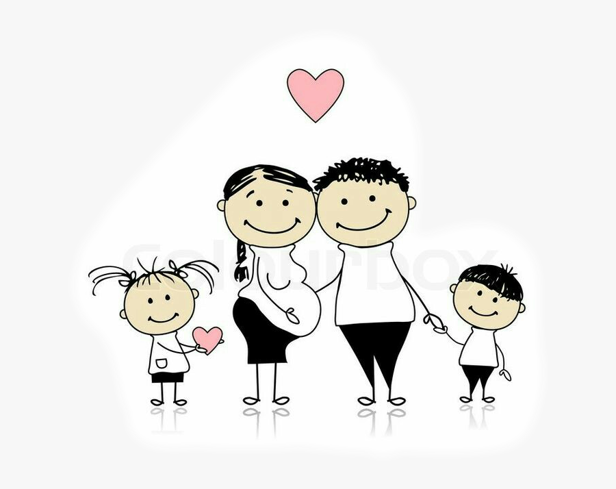 #family #beutifulfamily #mom #dad #doughter #son #baby - Waiting For You Baby, Transparent Clipart