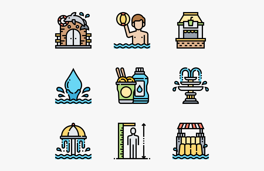 Water Park - Stock Market Icon Png, Transparent Clipart