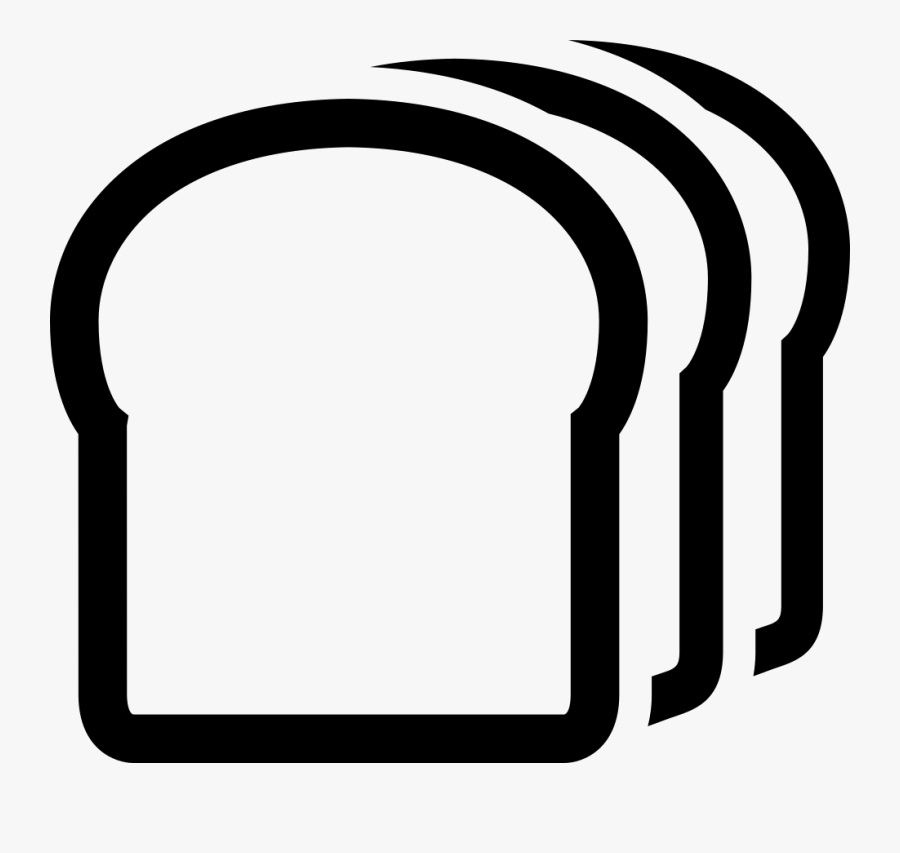 A Slice Of Svg - Sliced Bread Bread Icon, Transparent Clipart