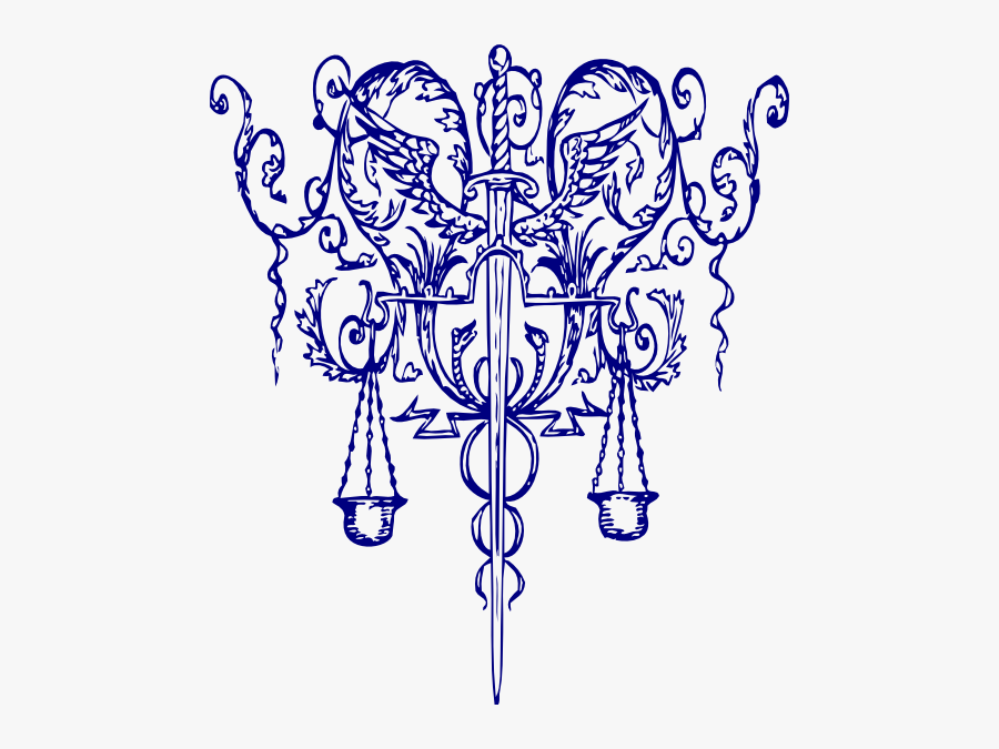 Scales Of Justice Tattoo, Transparent Clipart