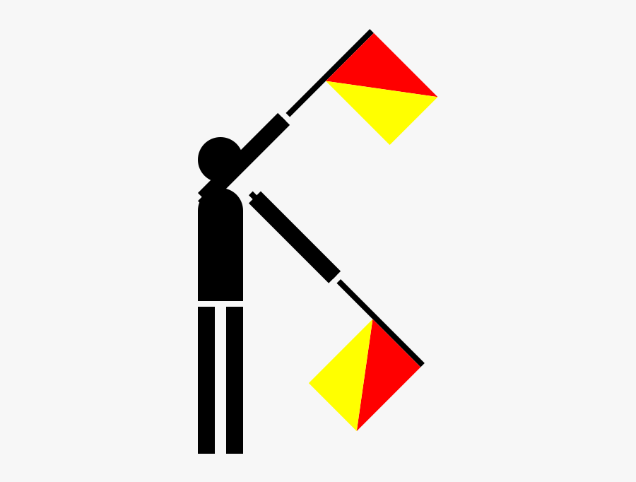 Xray Clip Art Download - Semaphore Flag V, Transparent Clipart