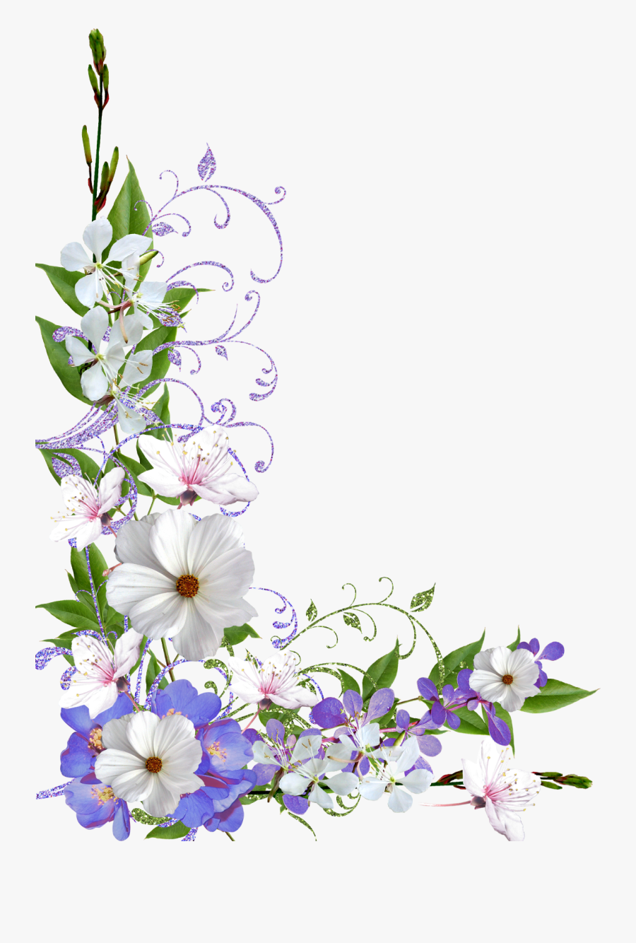 Border Flower Frame Png , Free Transparent Clipart - ClipartKey