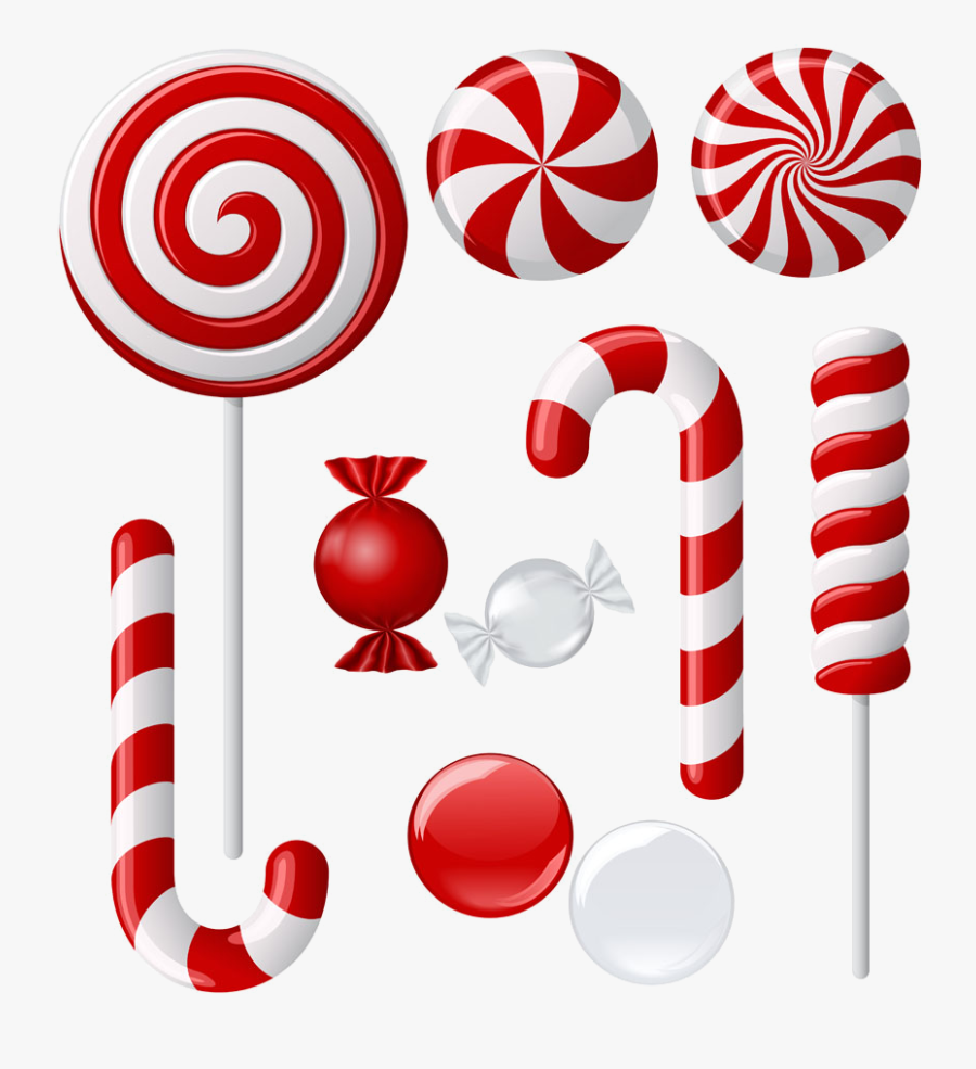 Revealing Cartoon Candy Canes Cane Lollipop Clip Art - Cartoon Candy Cane Lollipop, Transparent Clipart