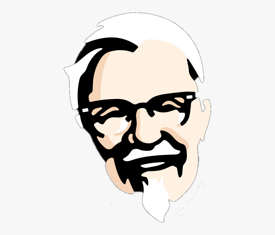 #kfc #face #logo #kentucky #fried #chicken - Kfc Face, Transparent Clipart