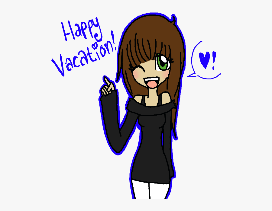 Happy Summer Vacation Everyone By Milcouna - Cartoon, Transparent Clipart