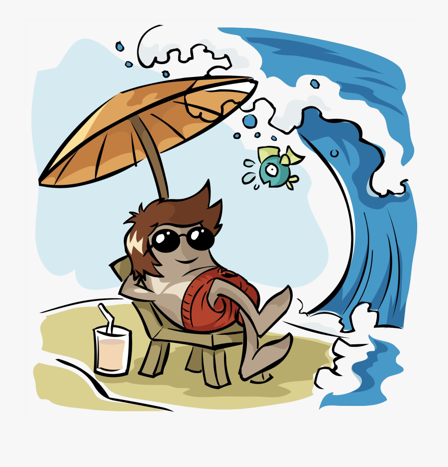 Holiday Summer Vacation Illustration - Summer Holidays Comic, Transparent Clipart