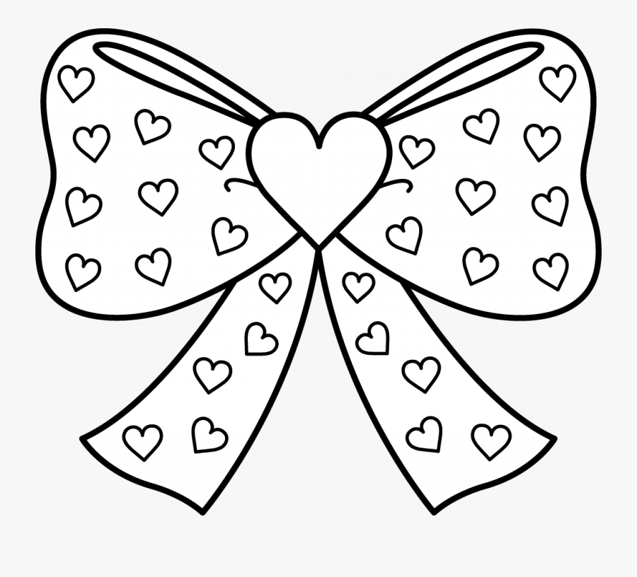 Sensational Bows Coloring Pages Cute Bow Page Christmas - Printable Jojo Siwa Coloring Page, Transparent Clipart