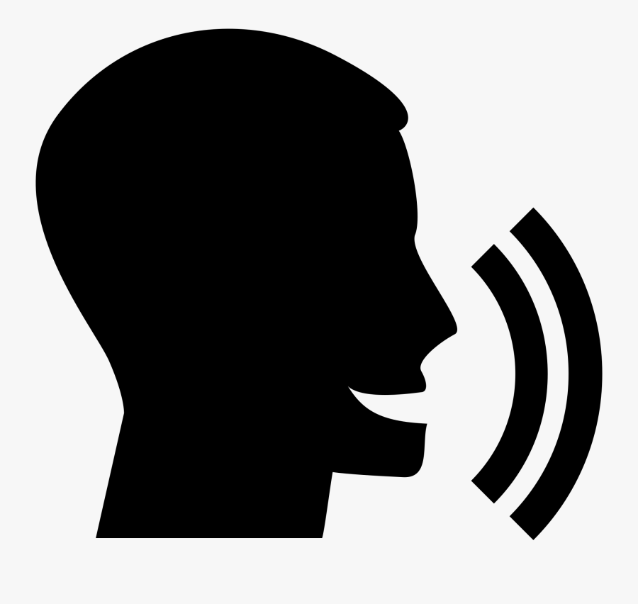 Speaking Silhouette Png, Transparent Clipart