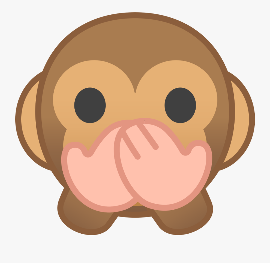 World Monkey,primate - Speak No Evil Monkey Emoji, Transparent Clipart