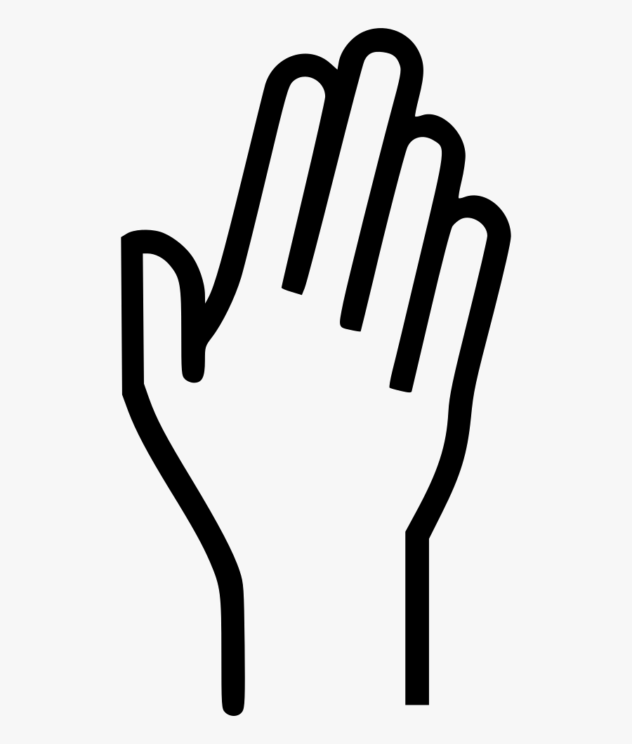 Fingers Wave Raise Raising - Raising Hand Png White, Transparent Clipart