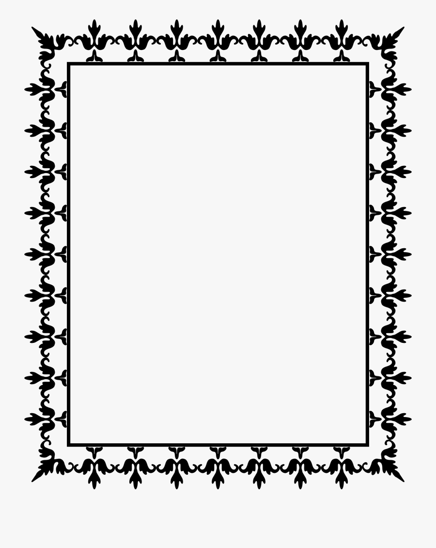 Free Page Borders For Microsoft Word - Outline Images Of Page Borders, Transparent Clipart