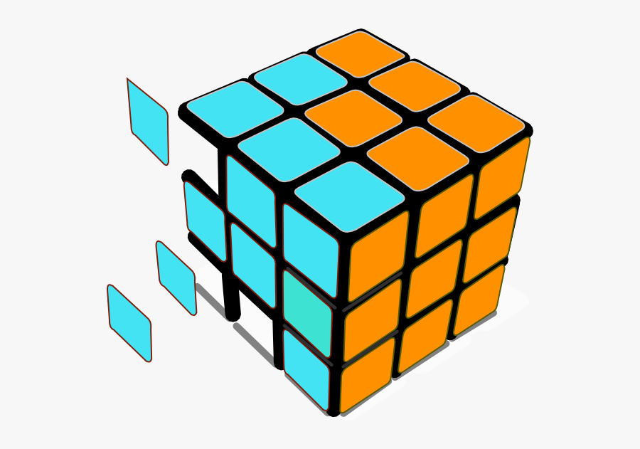 Rubiks Cube Transparent Background, Transparent Clipart