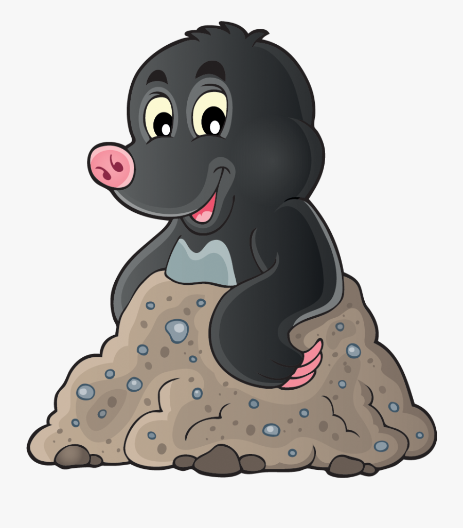 Transparent Mope Clipart - Cartoon Mole Transparent Background, Transparent Clipart