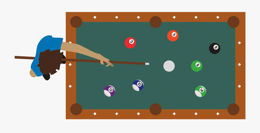 Left Handed Pool Player, Transparent Clipart