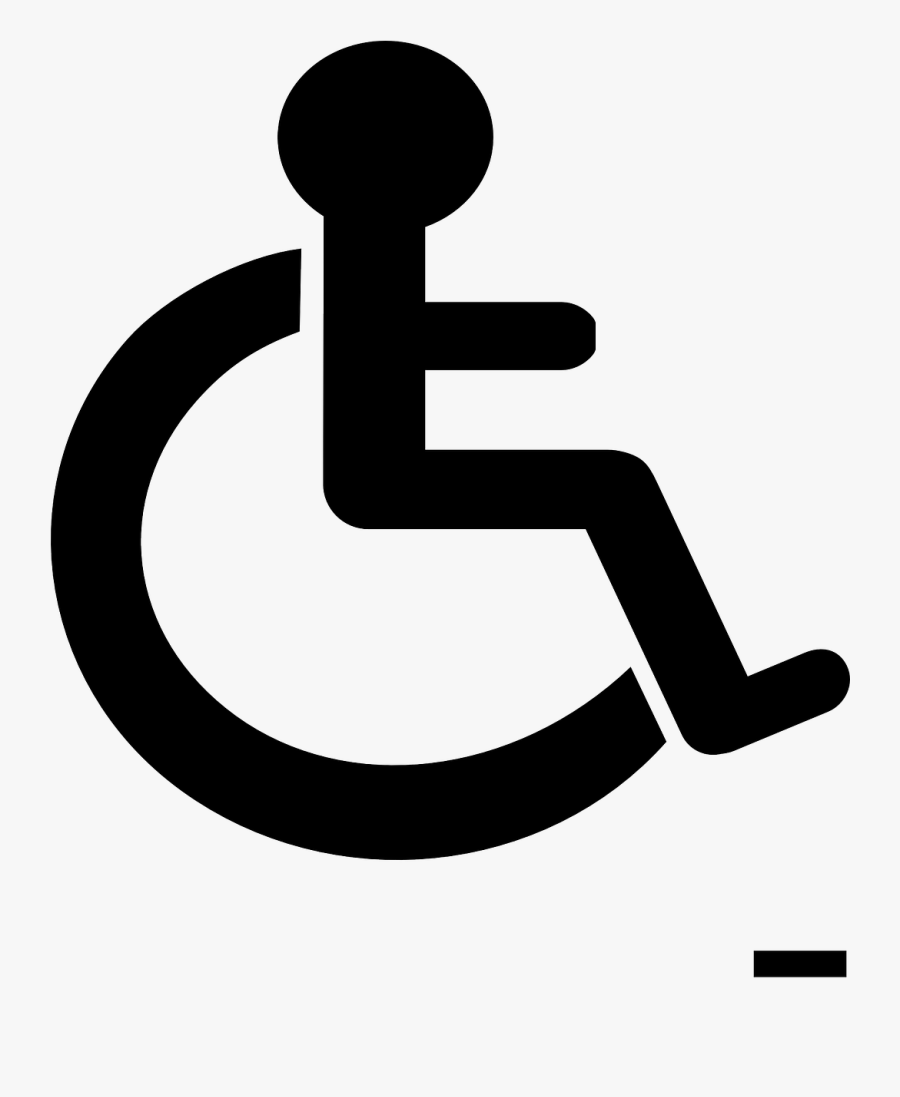 Person With Disability Sign, Transparent Clipart