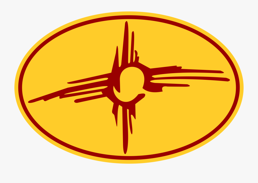 Zia Symbol Oval Decal - Las Cruces Nm Logo, Transparent Clipart