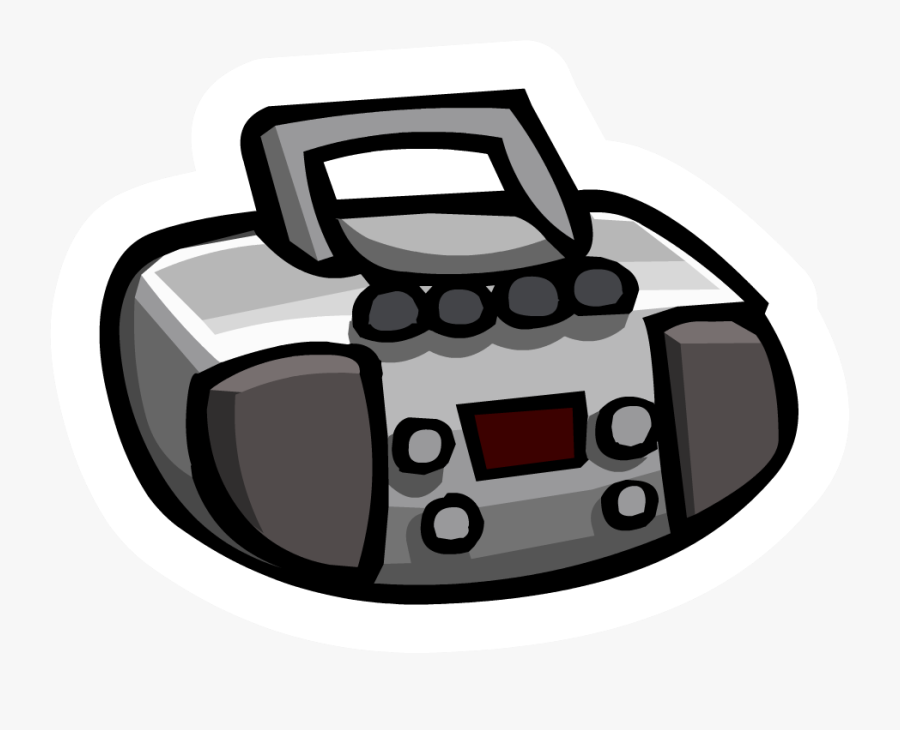 Transparent Stereo Clipart - Cartoon Boombox Png, Transparent Clipart