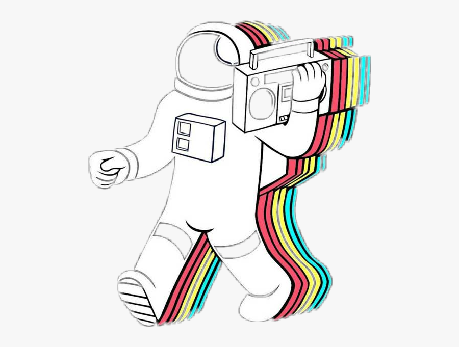 #space #astronaut #galaxy #rainbow #boombox #groovy - 80's Retro ...