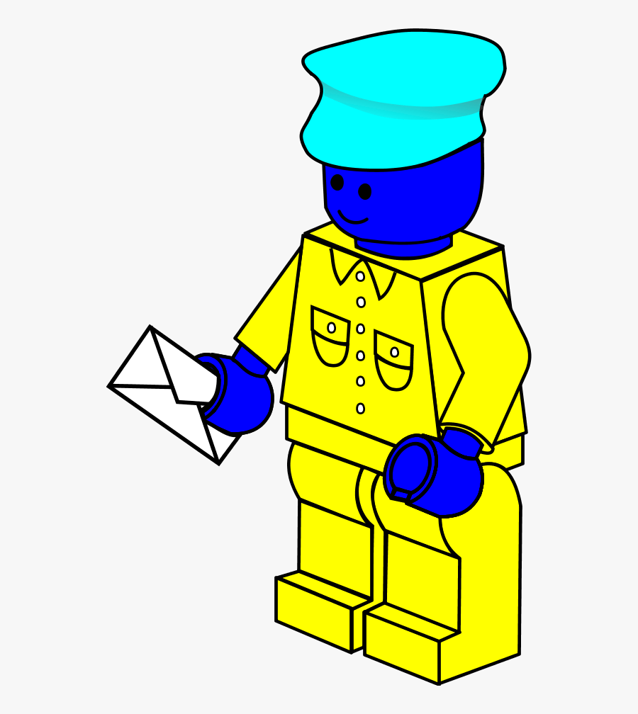 Postman Pictures - Lego Coloring Pages, Transparent Clipart
