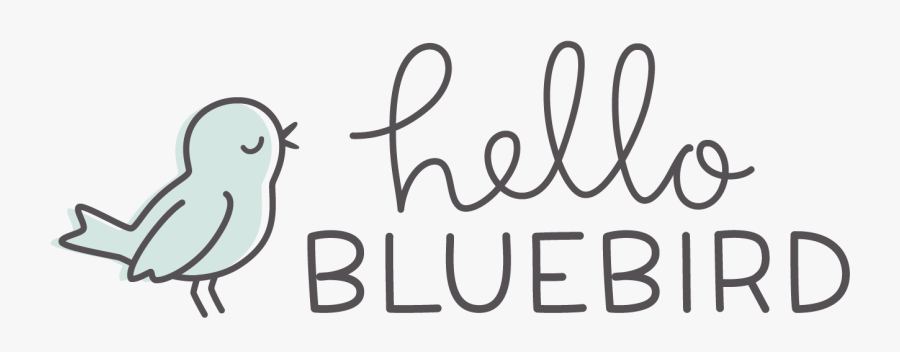 Hello Bluebird Blog - Calligraphy, Transparent Clipart