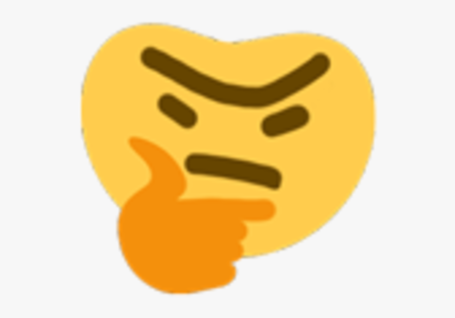 Thinking Emoji Meme, Transparent Clipart