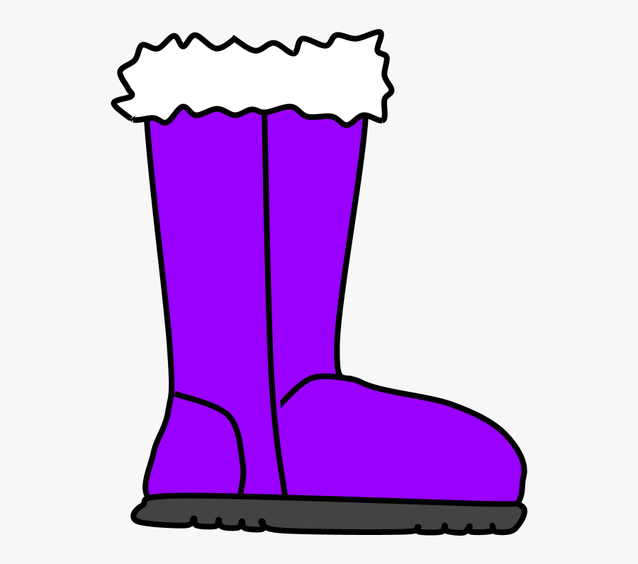 Boots, Fur, Snow, Rain, Purple - Boots Clip Art Png, Transparent Clipart