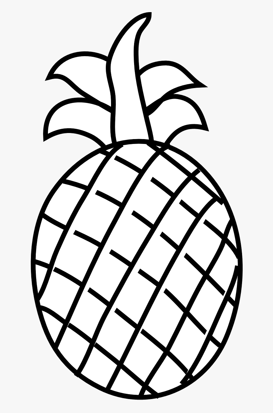 Transparent Pineapple Clipart Black And White - Pineapple Clip Art, Transparent Clipart