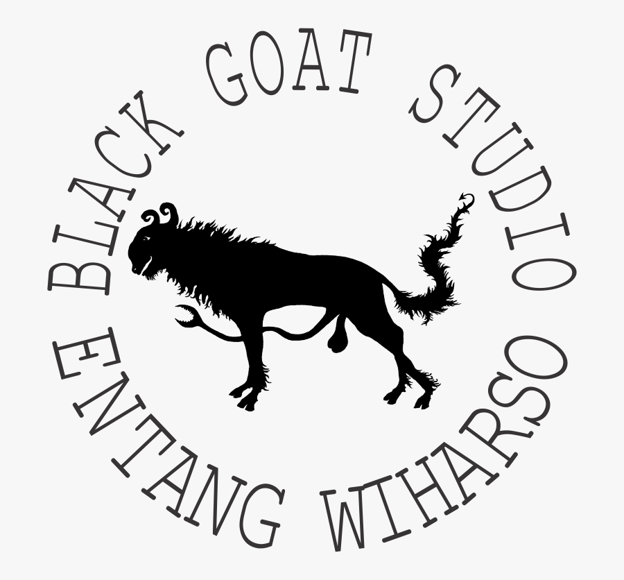 Logo Black Goat - Dog Catches Something, Transparent Clipart