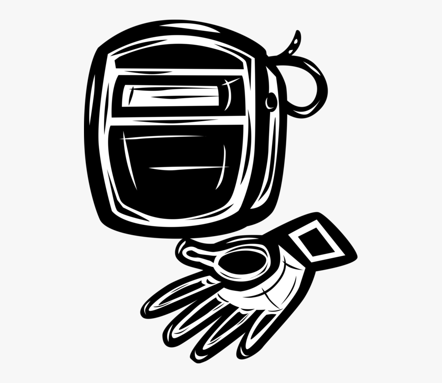 Vector Illustration Of Welding Equipment Welder"s Mask - Emblem, Transparent Clipart