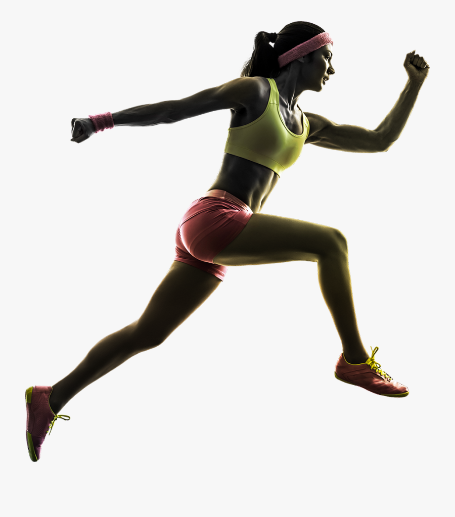Download For Free Running Man Icon Clipart - Girl Running No Background, Transparent Clipart