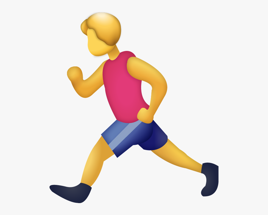 Man Running Emoji Png, Transparent Clipart