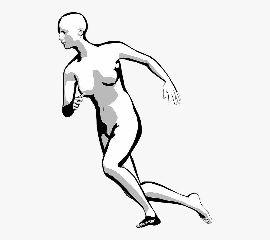 Running, Man, Movement, Person, Avatar, Abstract - Om In Miscare Desen, Transparent Clipart