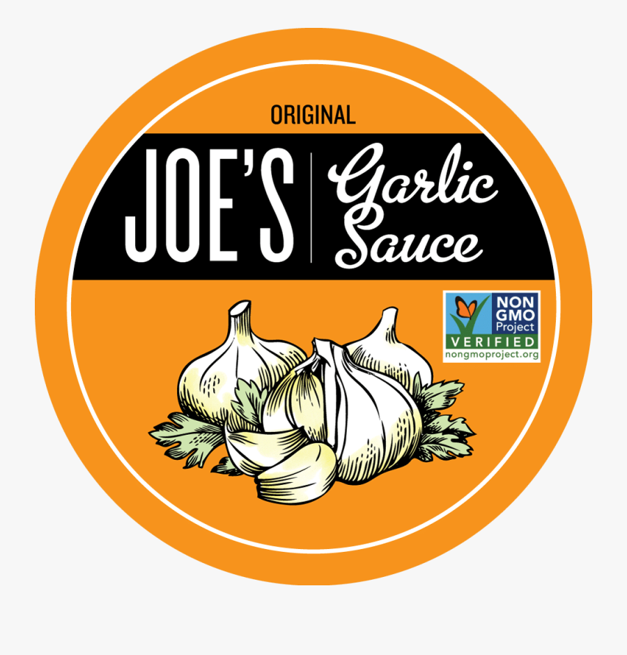 Joe"s Sauces - Garlic Sauce Logo, Transparent Clipart