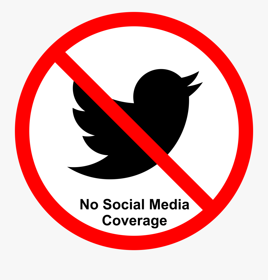 Social Media Not Allowed - No Social Media Poster, Transparent Clipart