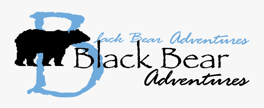 Black Bear Adventures - Calligraphy, Transparent Clipart