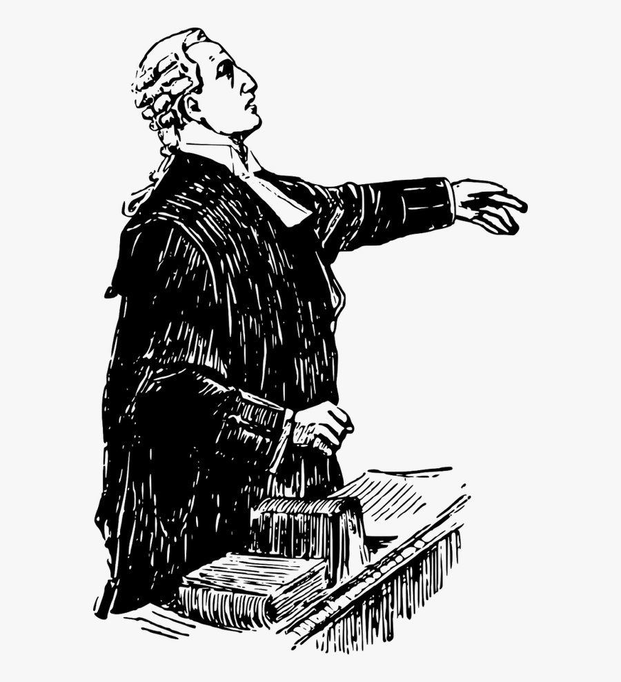 Lawyer Black And White Clipart, Transparent Clipart