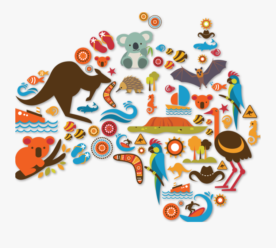 australian-symbols-map-free-transparent-clipart-clipartkey