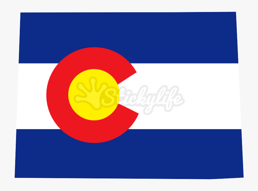 Colorado State Decal - Circle, Transparent Clipart