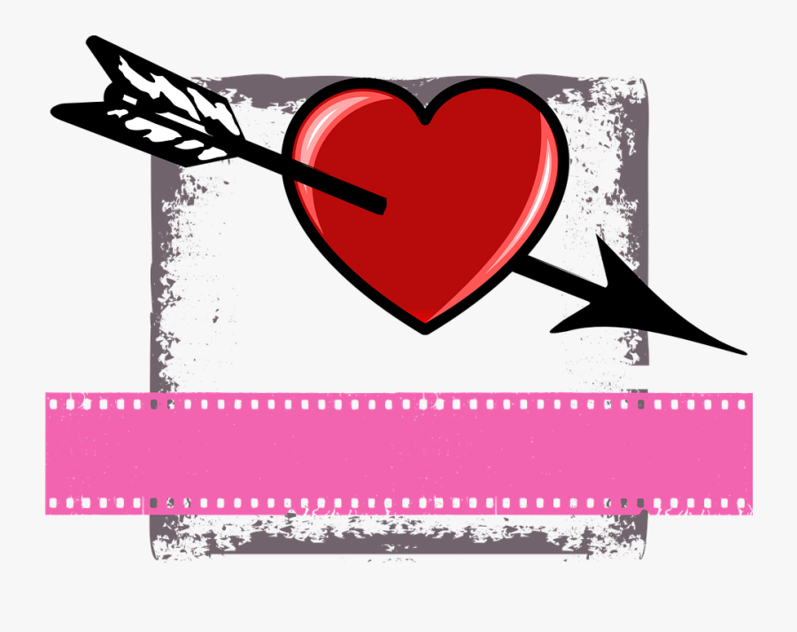 Valentine, Heart, Arrow, Drill Through, Symbol, Shiny - Sevgilimize Söyleyebileceğimiz Güzel Sözler, Transparent Clipart
