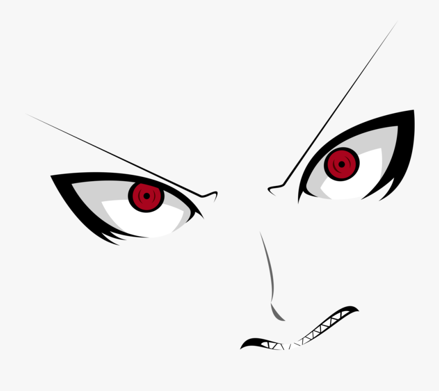 Angry Anime Eyes Png - Angry Anime Face Png , Free Transparent Clipart