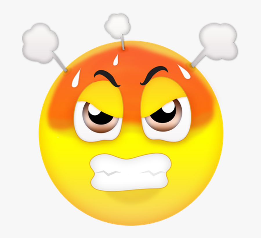 Emoji Anger Clip Art - Icon Emoji Angry Png, Transparent Clipart